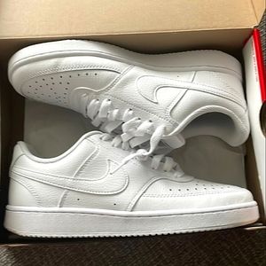 ✔ Nike Court Vision Low White Sneakers Athletic Shoes Unisex NEW 8